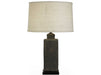 Zentique - Pottery Distressed Dark Grey 18'' High Table Lamp - L5297S - GreatFurnitureDeal