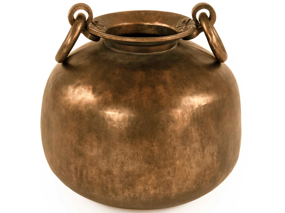 Zentique - Distressed Bronze 16'' Wide Vase - CCINC019F - GreatFurnitureDeal
