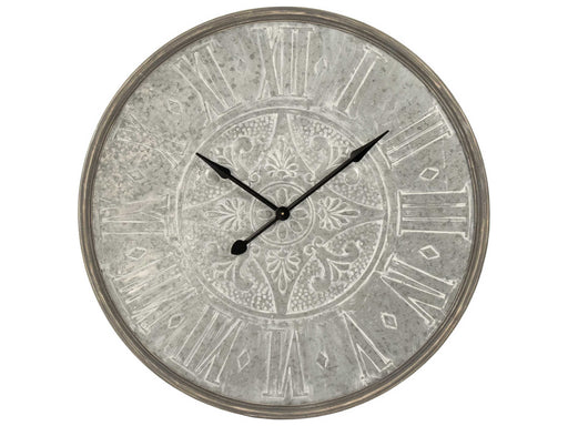 Zentique - Washed Grey Wall Clock - PC097 - GreatFurnitureDeal