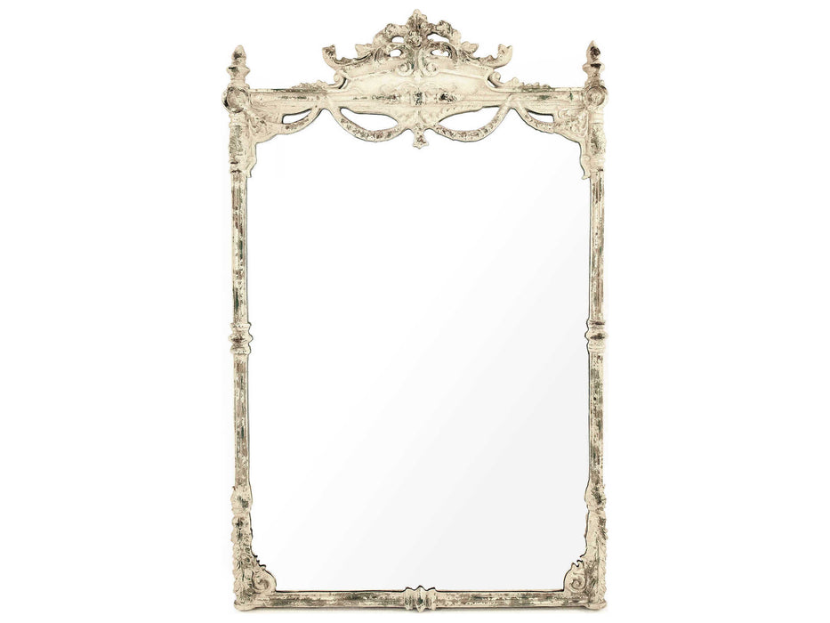 Zentique - Rowena Antique Ivory 27''W x 43''H Wall Mirror - ELT150290 - GreatFurnitureDeal