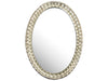 Zentique - Perle Distressed Silver 33''W x 45''H Oval Wall Mirror - EZT142271 - GreatFurnitureDeal