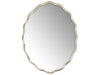 Zentique - Caressa Distressed Silver 39''W x 30''H Oval Wall Mirror - EZT142309 - GreatFurnitureDeal