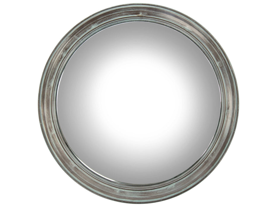 Zentique - Cerne Distressed Teal 29'' Wide Round Wall Mirror - EZT142466XL - GreatFurnitureDeal