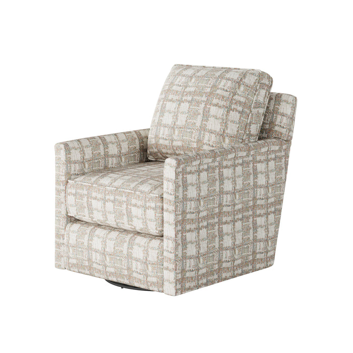 Southern Home Furnishings - Greenwich Pastel Swivel Glider Chair in Multi - 21-02G-C Greenwich Pastel