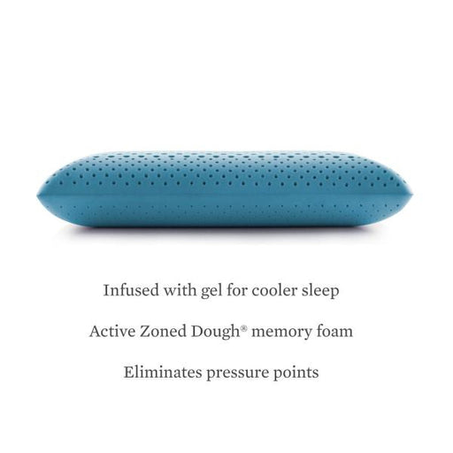 Malouf - Zoned Activedough™ King Pillow + Cooling Gel - ZZKKMPADZG - GreatFurnitureDeal