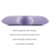Malouf - Shoulder Zoned Dough Queen Pillow + Lavender - ZZQQSCMPASZL - GreatFurnitureDeal