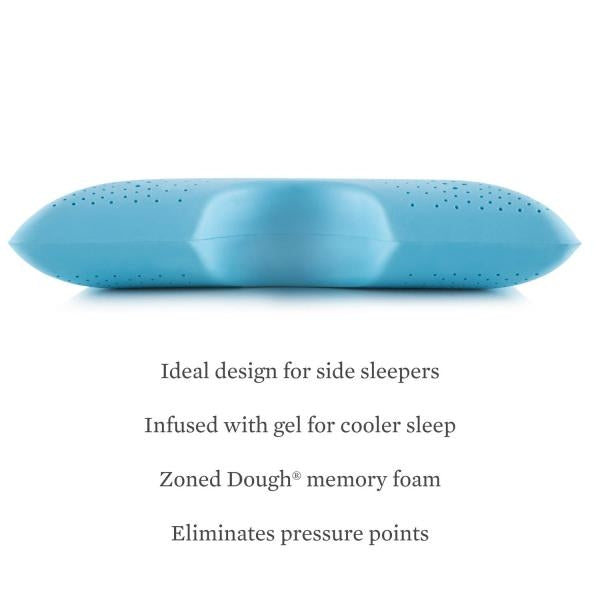 Malouf - Shoulder Zoned Gel Dough King Pillow - ZZKKSCMPZG - GreatFurnitureDeal